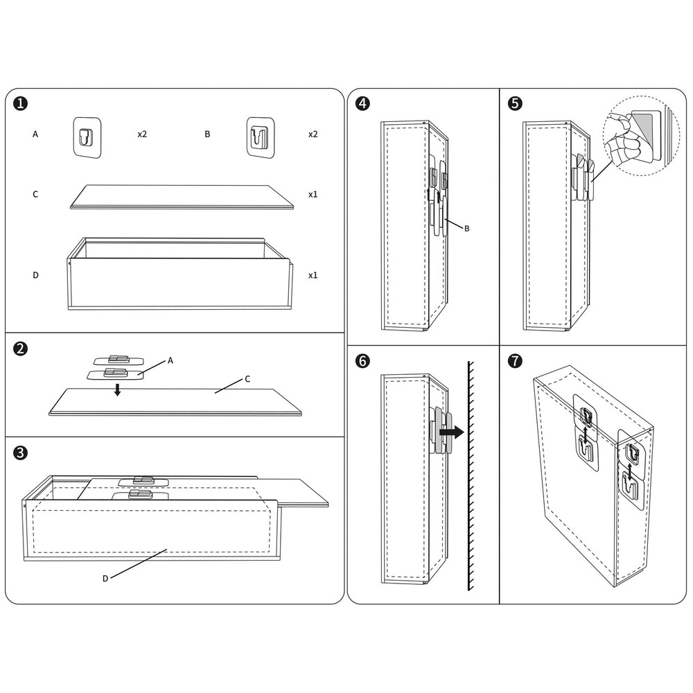 Clear Display Case for Bible, Acrylic Wall Mount Vertical & Horizontal Displa...