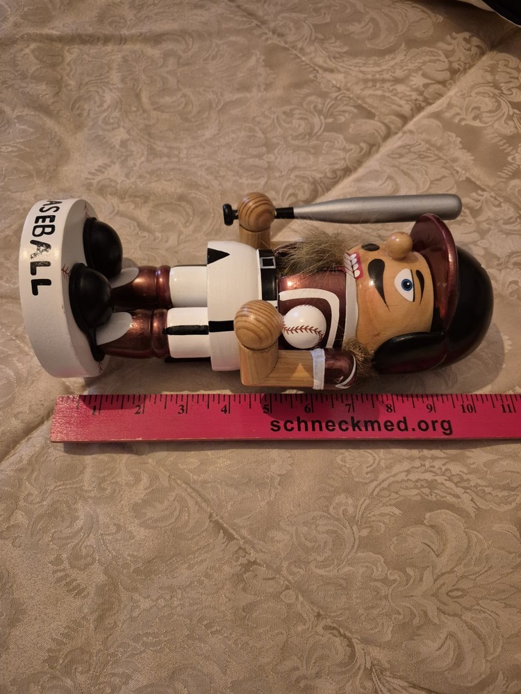 I LOVE BASEBALL 11" WOODEN NUTCRACKER