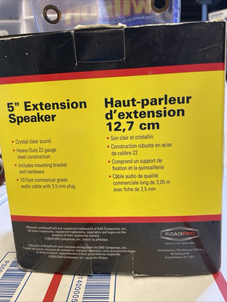 Wilson 5” Extension Speaker Black