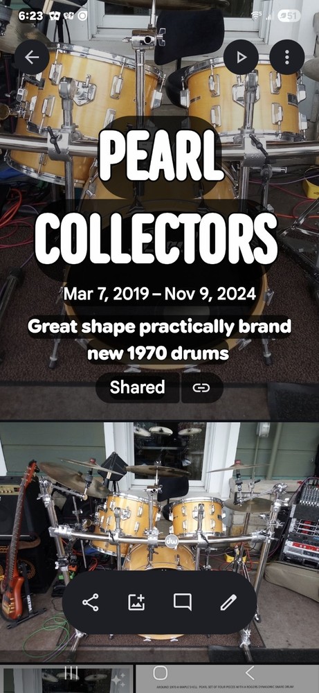 Pearl 4 piece Drum Set