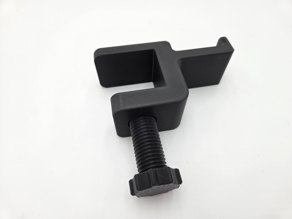 Gaming Headset Desk Hanger – Clamp-On, No Drill – Wired & Wireless Versions –
