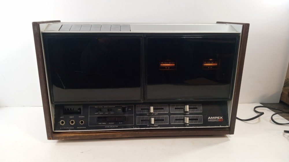 RARE Vintage Ampex Micro 87 Powered Cassette Deck - Tested READ