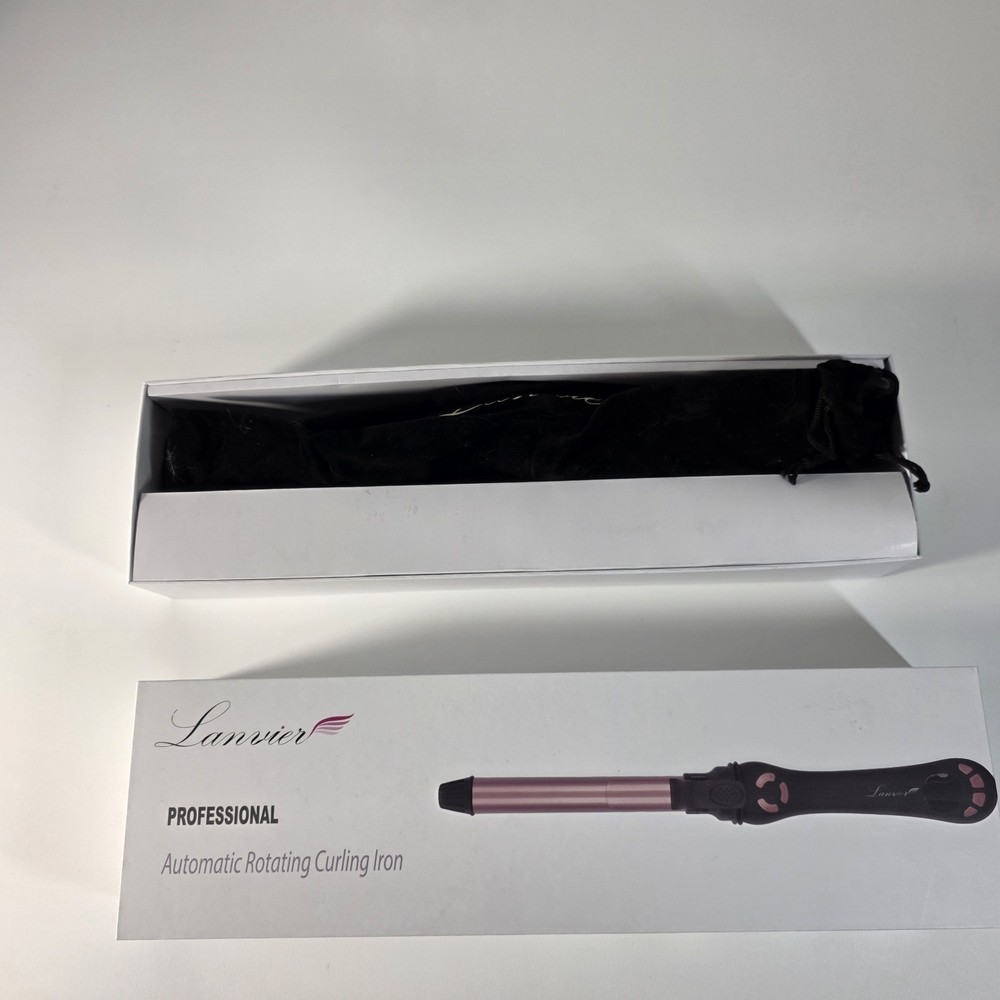Lanvier Professional 1" Automatic Rotating Curling Iron Brand New