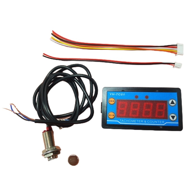 Tachometer Gauge Engine Hour Meter-Alert Speed Meter Hour Meter 4-Digit Counters