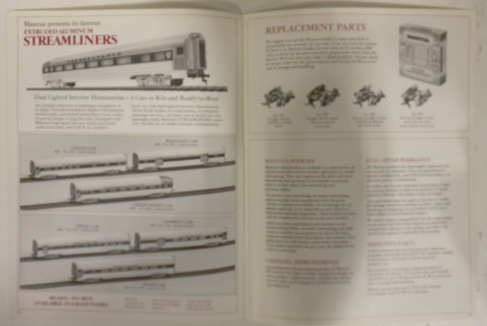 1980 MANTUA Model Train Catalog