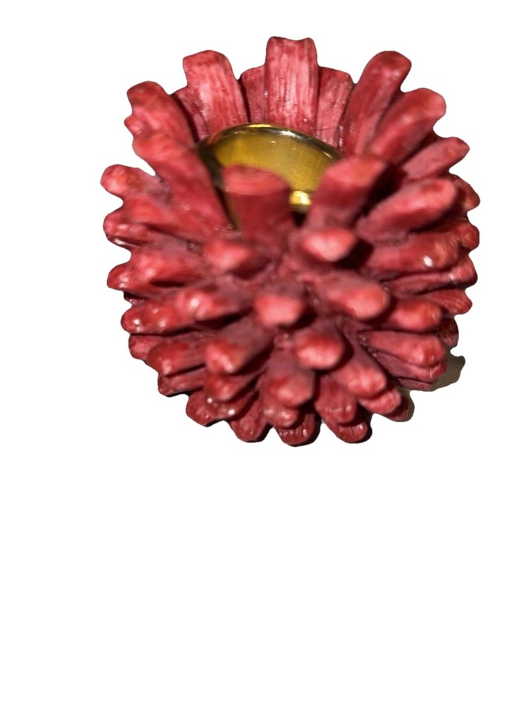 Pinecone Resin Taper Candleholders