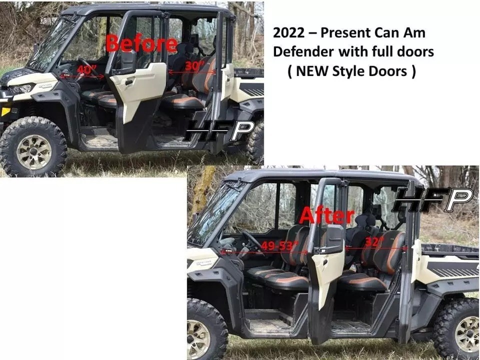 Can Am Defender Max Extended Door Cable Kit for 2022-Present HD10