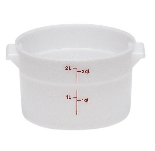 Cambro RFS2148 White 2 Qt Round Storage Container