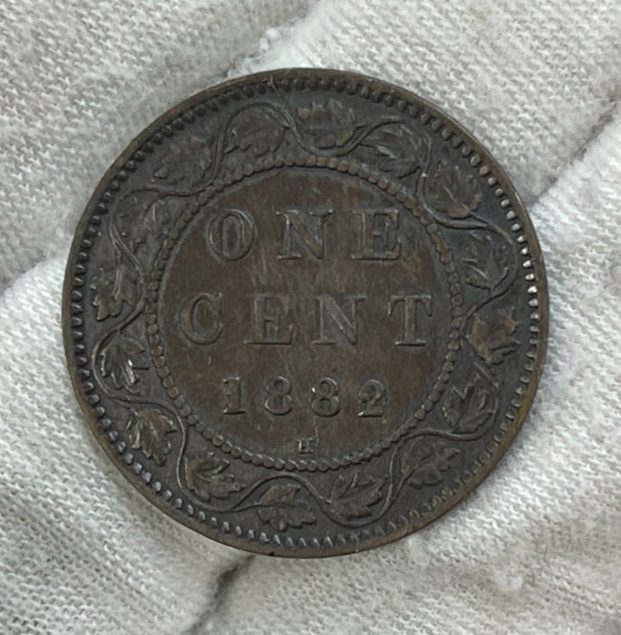 1882 H Canada One Cent Coin