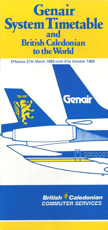 Genair system timetable 3/27/83 [3071]