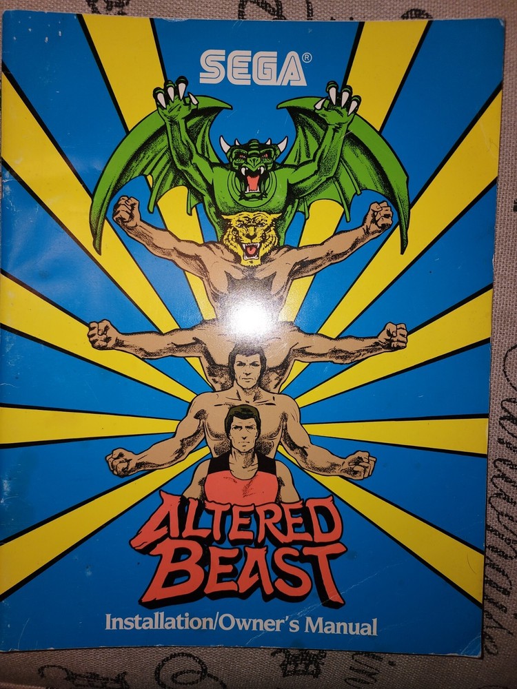 Altered Beast Manual Arcade Sega