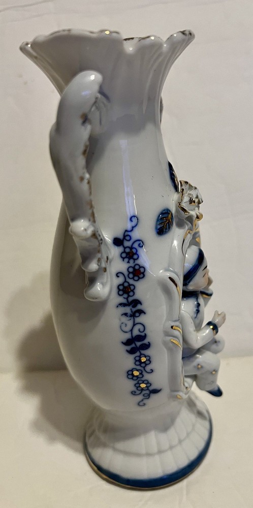 Norlean Victorian style Porcelain Handled Vase