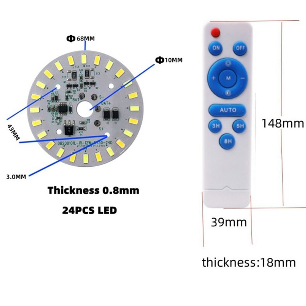 12W Light Source Home Decoration Battery Powered Operation Easy Installation