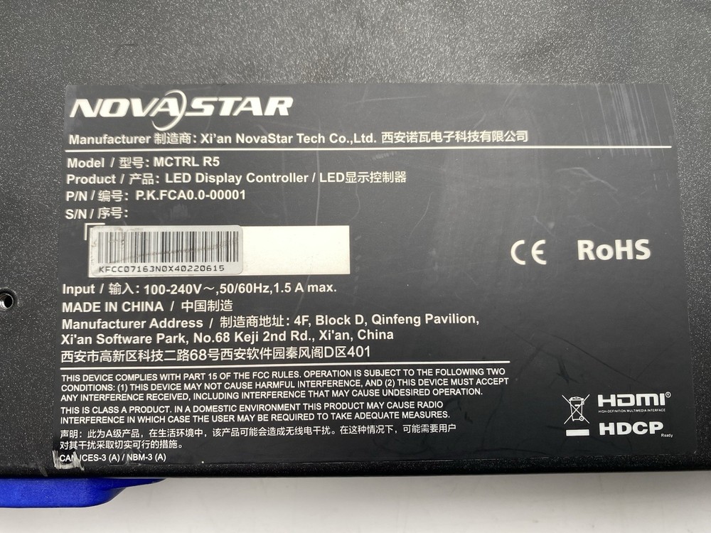 NovaStar, MCTRL R5 Rotation LED Display Controller / Display Issues