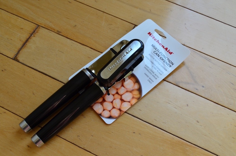 KitchenAid Stainless Steel Can Opener Black Handle