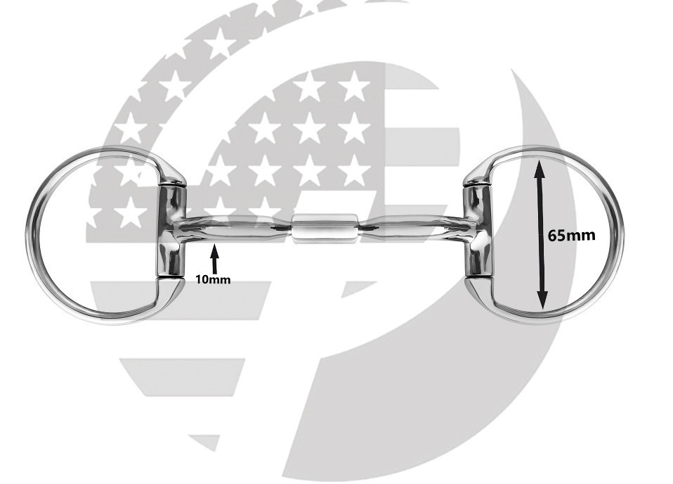 EggButt Comfort Barrel Myler Bits, New Horse Riding Snaffle Action Bits