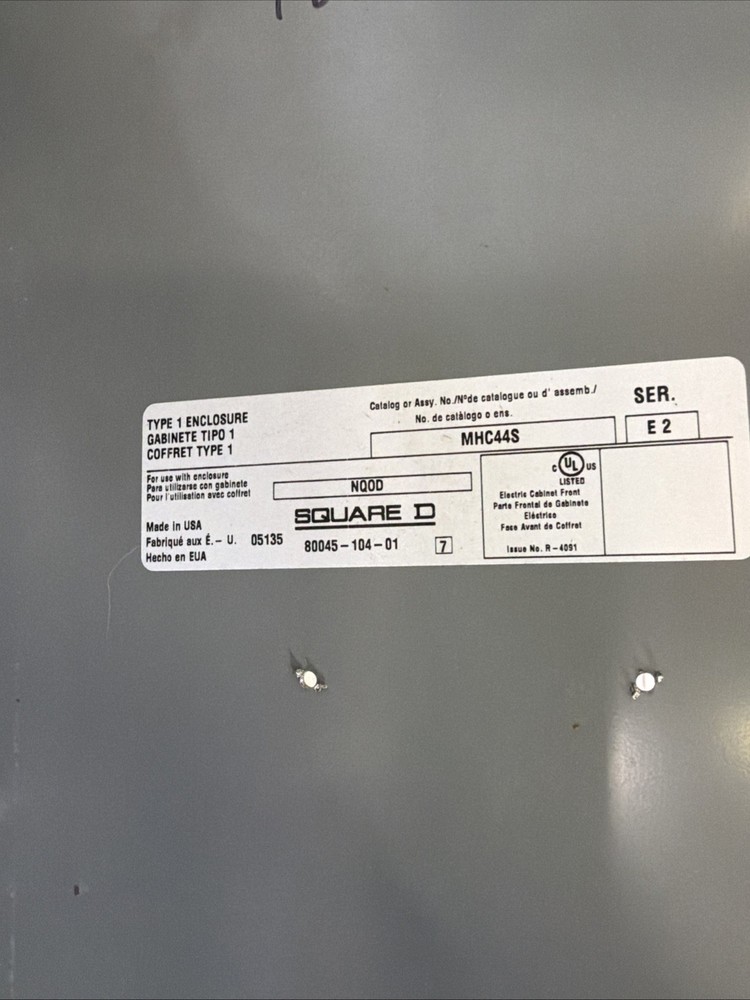 NQOD430L225CU Square D Interior PanelBoard With Breakers 225Amp