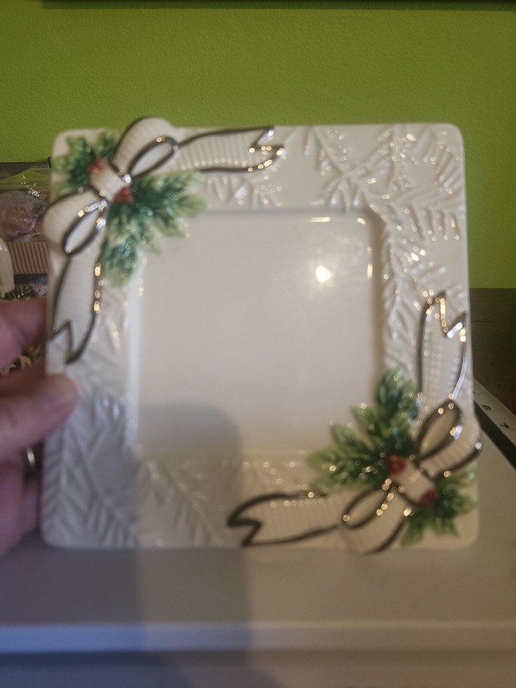 Inspirado Ceramic Square Plate/candle Holder