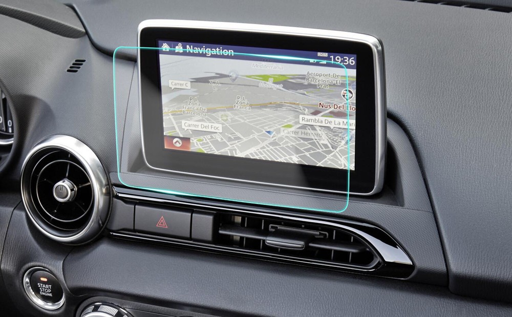 Crystal Clear Screen Protector for 2016 Mazda MX-5 Miata Vehicle Navigation