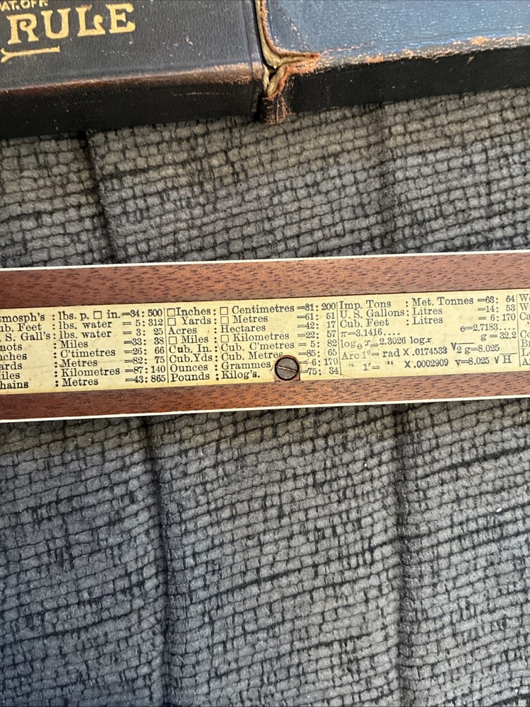 Keuffel & Esser Polyphase 4053-3 Slide Rule 1900 w/ Case K&E Vintage