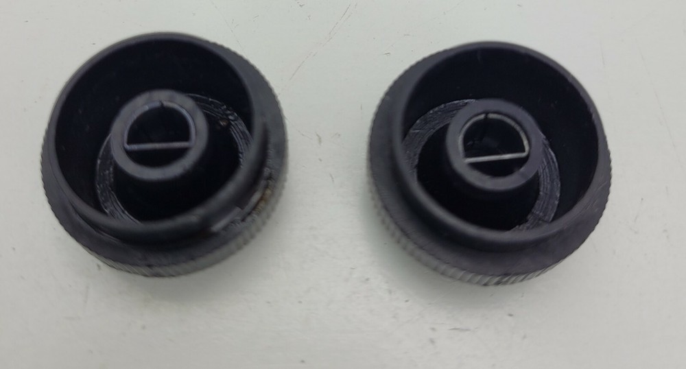 1973 Oldsmobile Cutlass Temperature Control Knobs Black Set of 2
