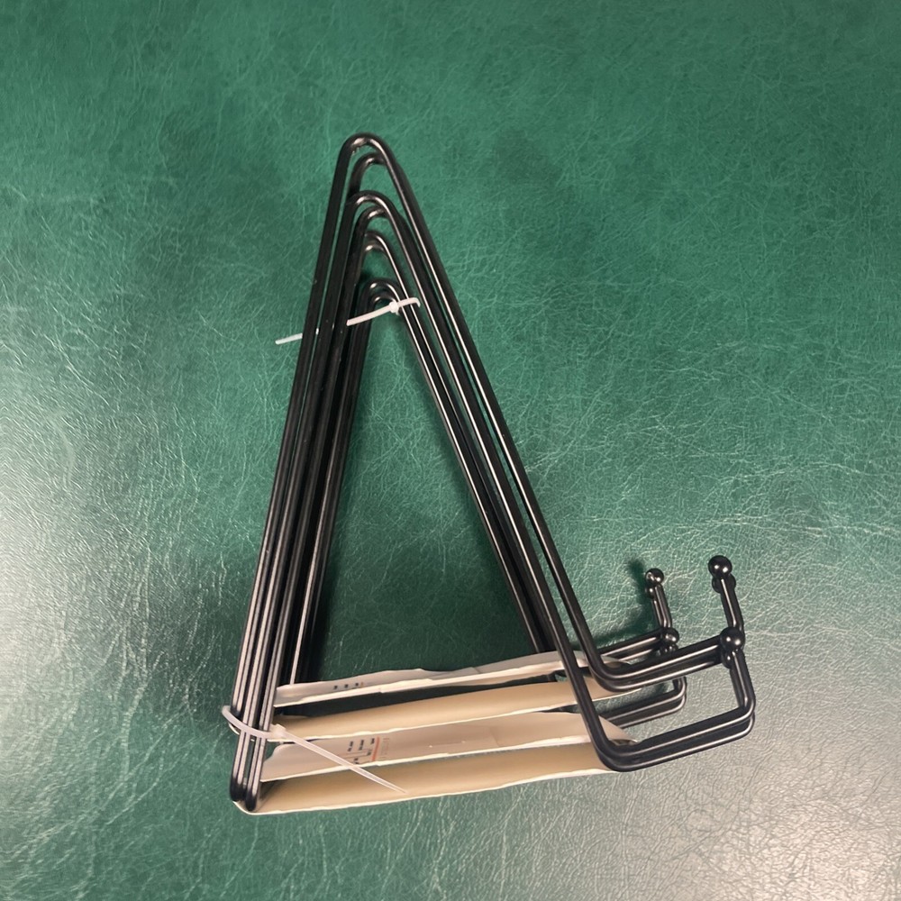Plate Stand Display Metal Black 9”
