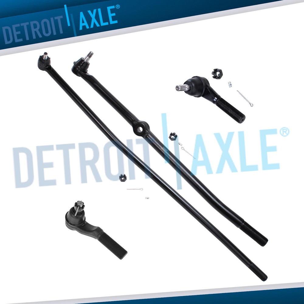 4pc Front Outer Tie Rods End Link and Center Links for E-150 Econoline