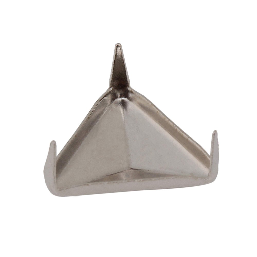 200Pcs Silver Triangle Pyramid Studs Rivets Punk Tacks for Leather DIY Crafts