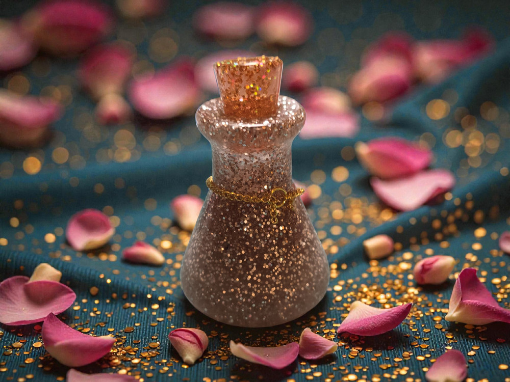 Glitter Gold Potion Jar