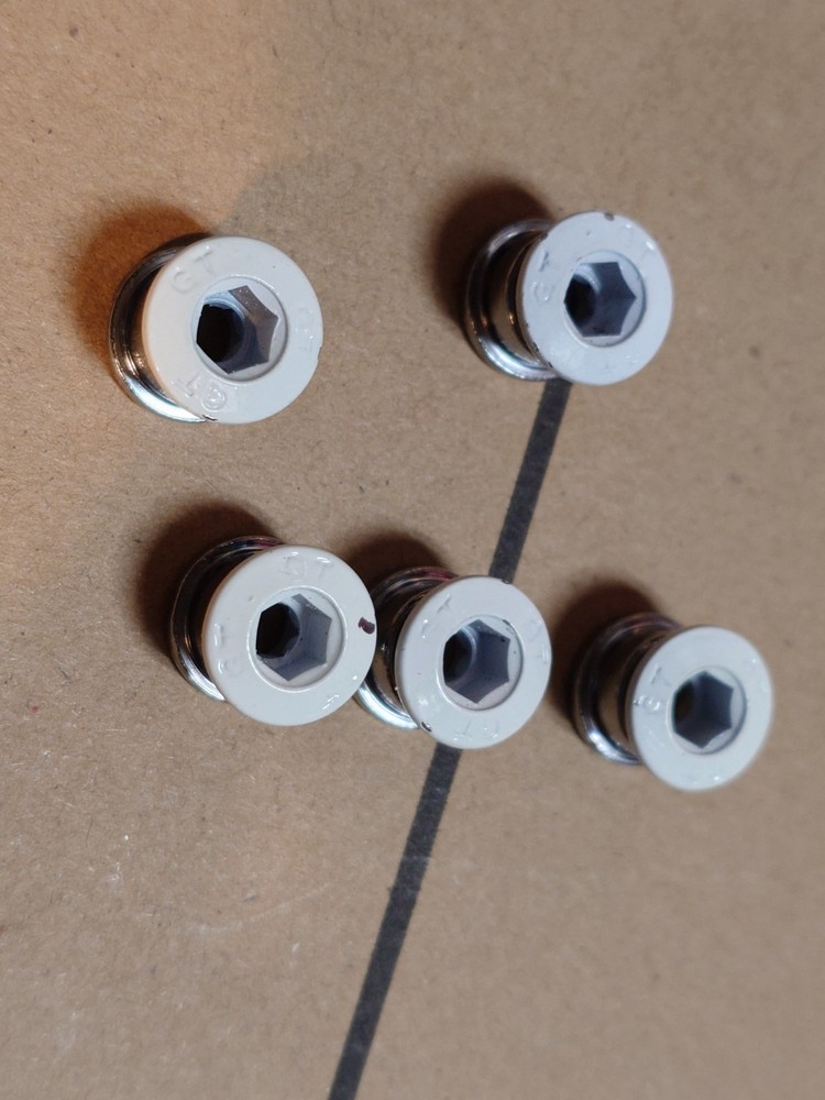 Gt Bmx Chainring Bolts WHITE