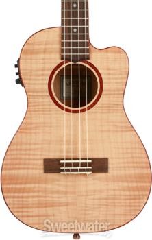 Lanikai FM-CEB Flame Maple Ukulele with Cutaway & Electronics - Baritone