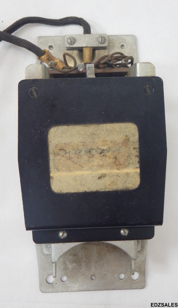 Vintage Black Handset Internal Telephone Components