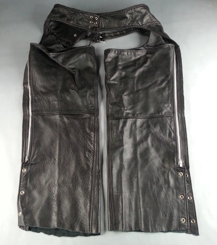 Leather Headquarters Size 3XL Leather Chaps Black