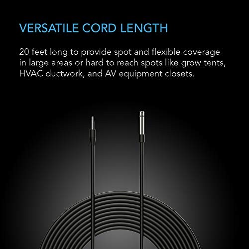 Controller Sensor Probe, Stainless Steel 20’ Waterproof Temperature 20 feet