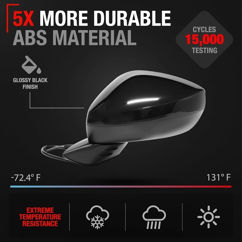 Replacement - Compatible with 2022-2024 Honda Civic - Driver Side Mirror