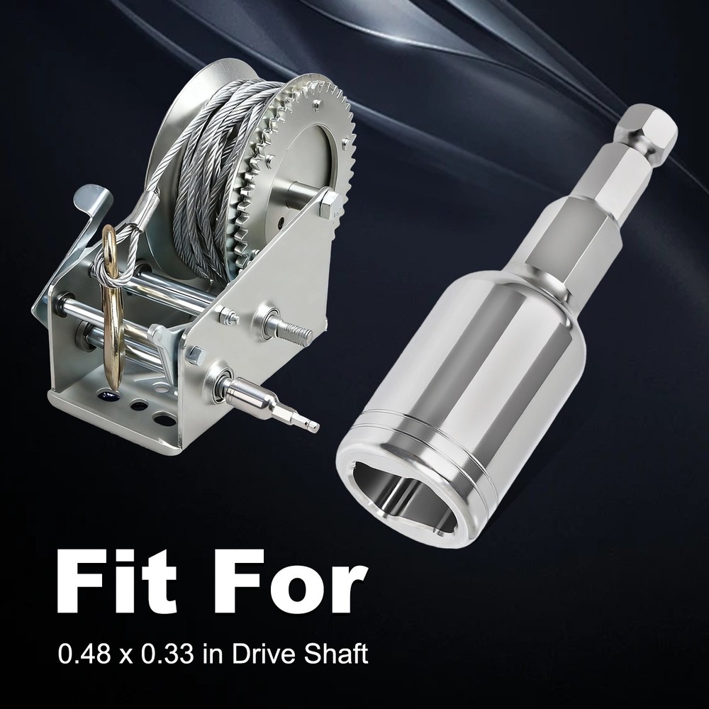 Electric Drill Adapter Winch Handle Comfort Grip Crank Handle Replacement