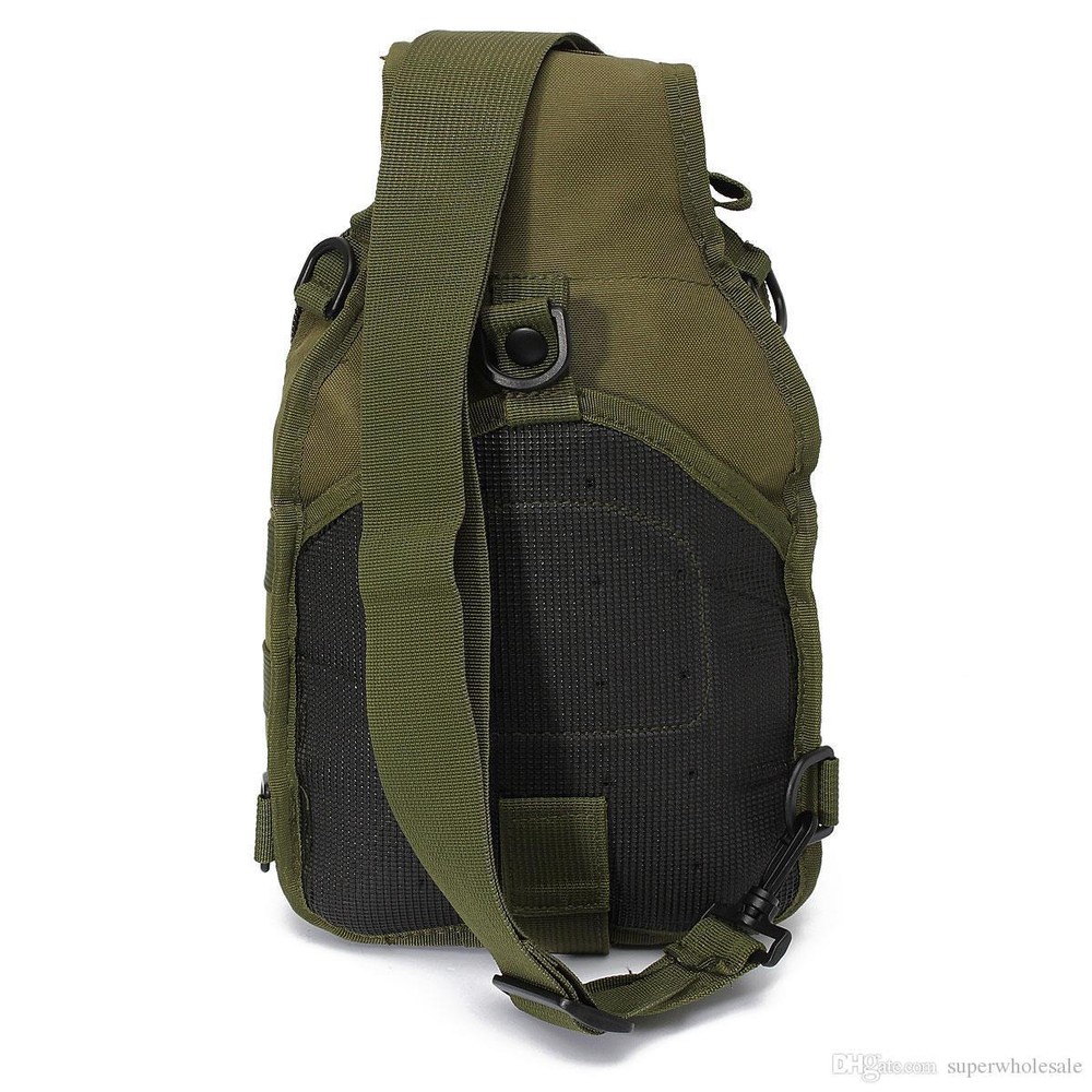 Men Backpack Molle Tactical Sling Chest Bag Assault Pack Messenger Shoulder Bag