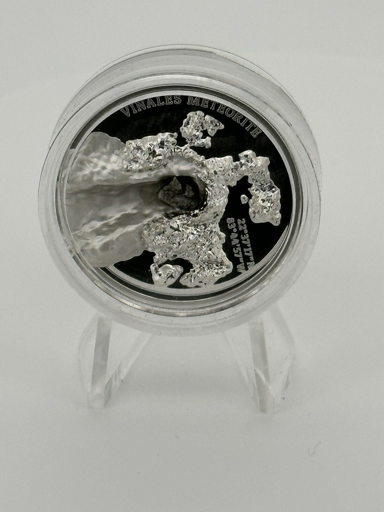 2020 Meteorite Impacts 1 Oz Silver Coin 5$ Cook Islands Proof