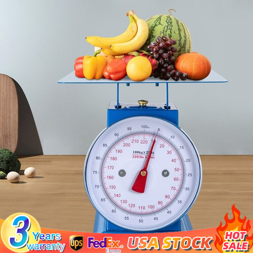 220-LBS Heavy Duty Portion-Control Mechanical Dial Scale Industrial Dial Scale