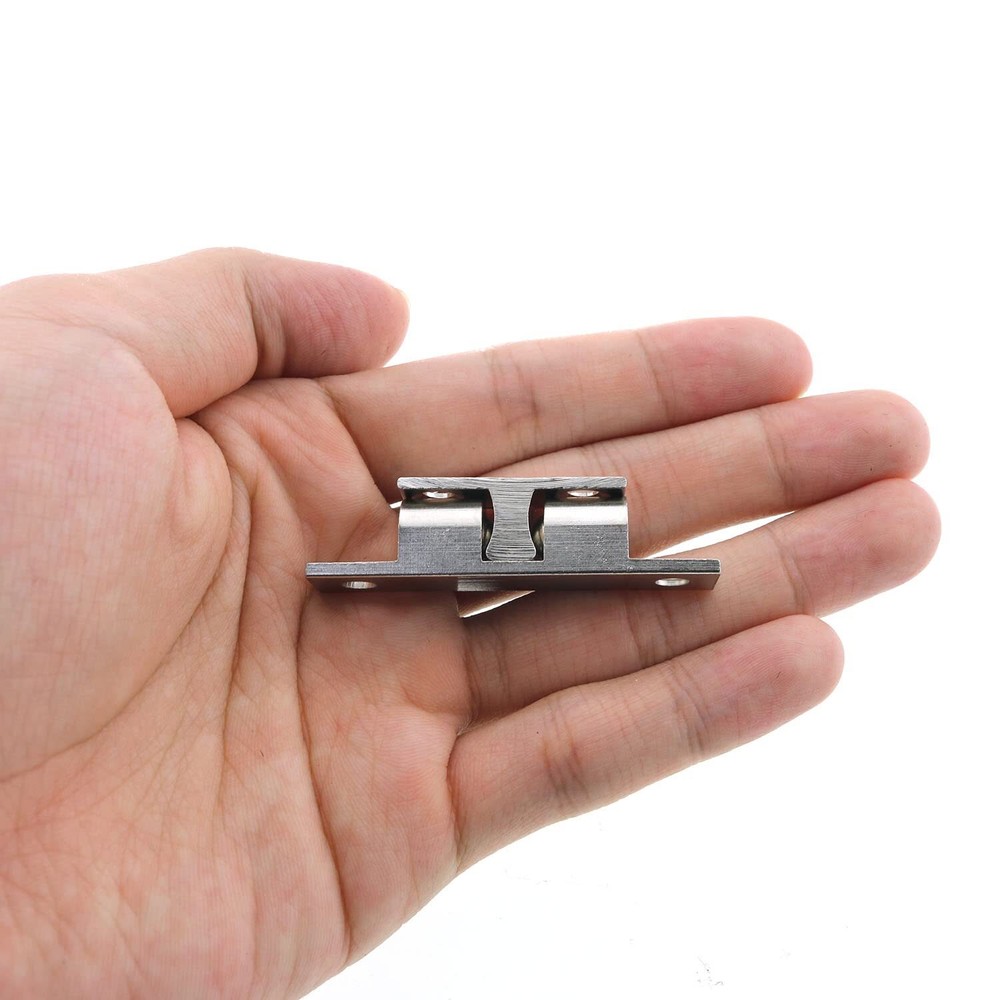 2PCS Adjustable Closet Door Ball Catch Solid Brass Chromium Plated Tension Latch
