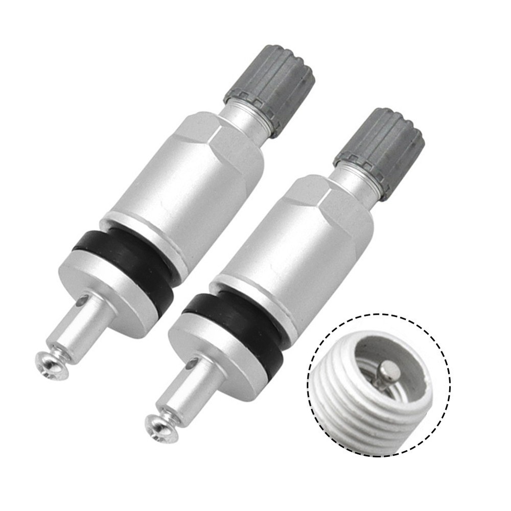 2pcs Aluminum Valves for TPMS Sensor Suitable for High/Low Temperatures