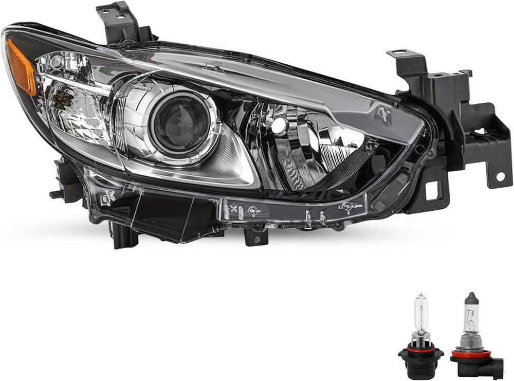 Halogen Model Projector Headlight Assembly Fit for 2014-2017 Mazda 6 Sedan 4-Doo
