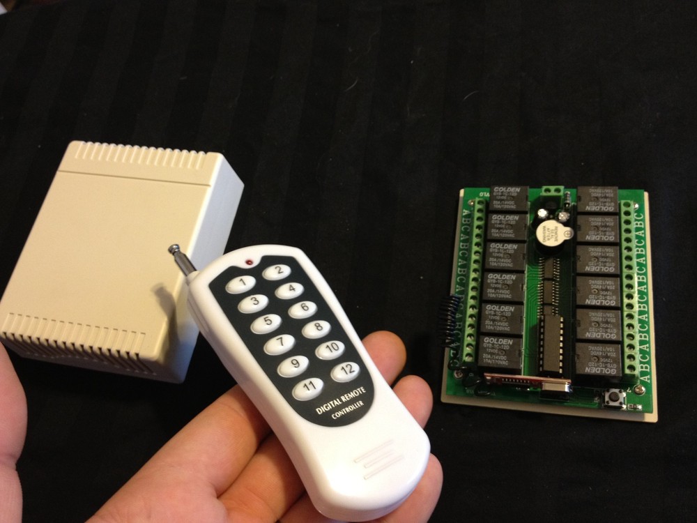 12 CH RF Wireless Remote Control Momentary/Toggle/Latch