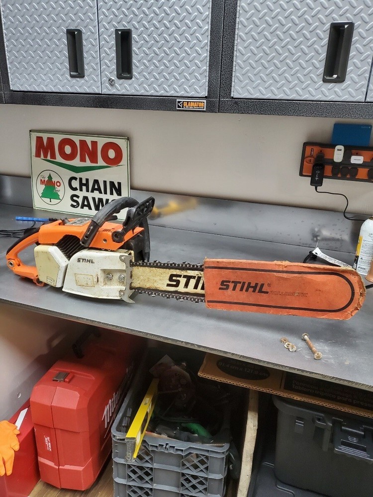 stihl chainsaw scabbard cardboard rare
