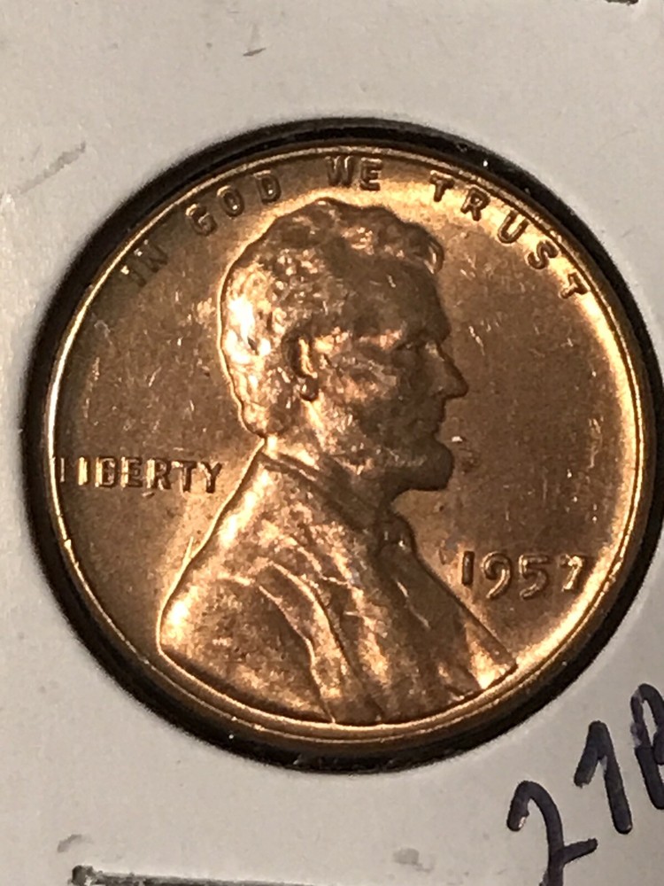 1957 Lincoln Cent MS RB