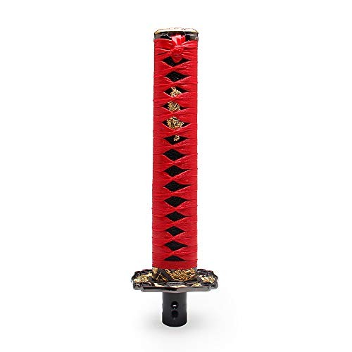 Katana Automatic Shift Knob for Lock/Button Automatic 20cm Red/Black