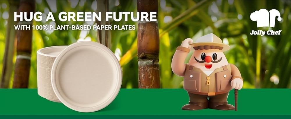 J CHEF postable Heavy Duty Plates 𝟭𝟬 𝗜𝗻𝗰𝗵 [𝟱𝟬𝟬 𝗣𝗮𝗰𝗸]