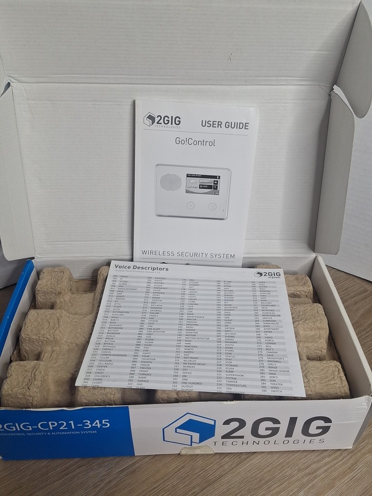 2GIG-CP21-345E Home Security & Home Automation Panel Z-Wave Open Box