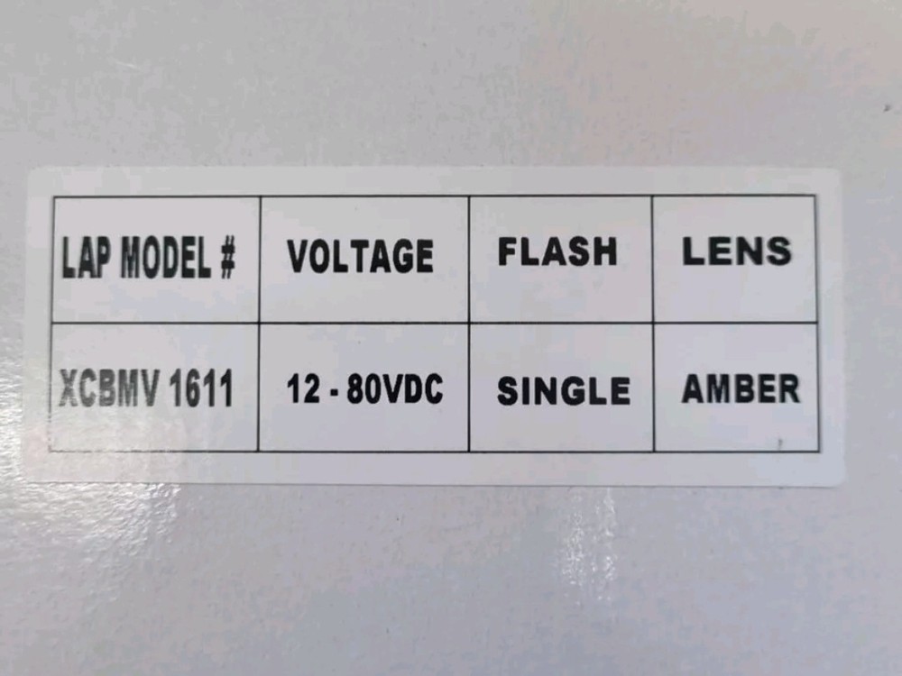 XCBMV 1611 Beacon Amber Orange
