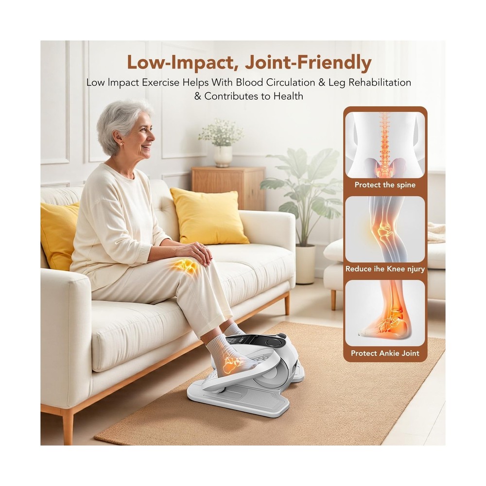 Under Desk Elliptical Exercise Machine, Mini Elliptical Leg Exerciser As Seen...